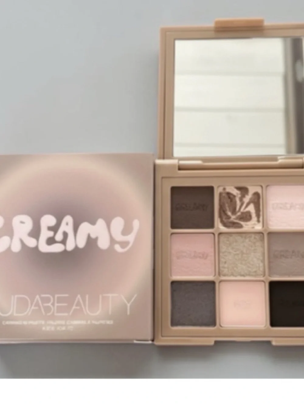 HUDA BEAUTY GREIGE CREAMY OBSESSIONS EYESHADOW PALETTE